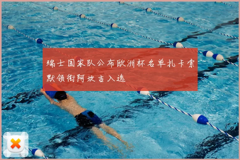 瑞士国家队公布欧洲杯名单扎卡索默领衔阿坎吉入选