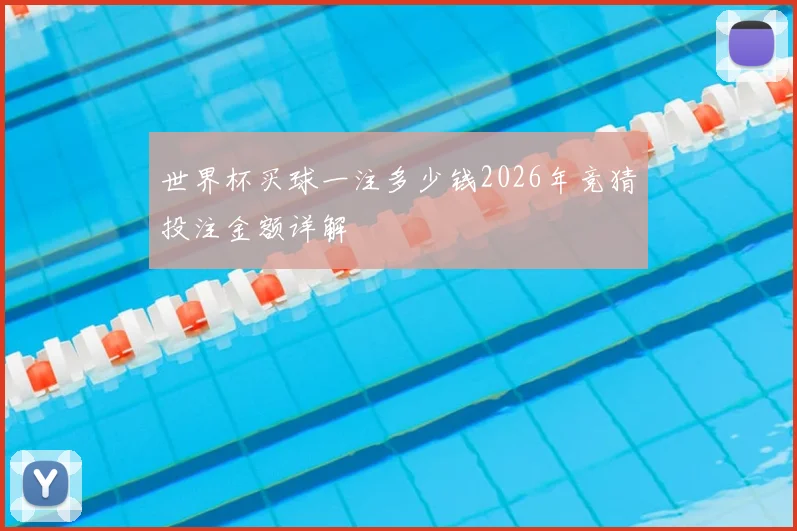 世界杯买球一注多少钱2026年竞猜投注金额详解